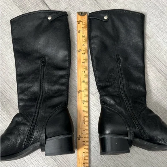 STUART WEITZMAN Heel Riding Moto Boots Knee High Size 5.5 - Picture 12 of 13